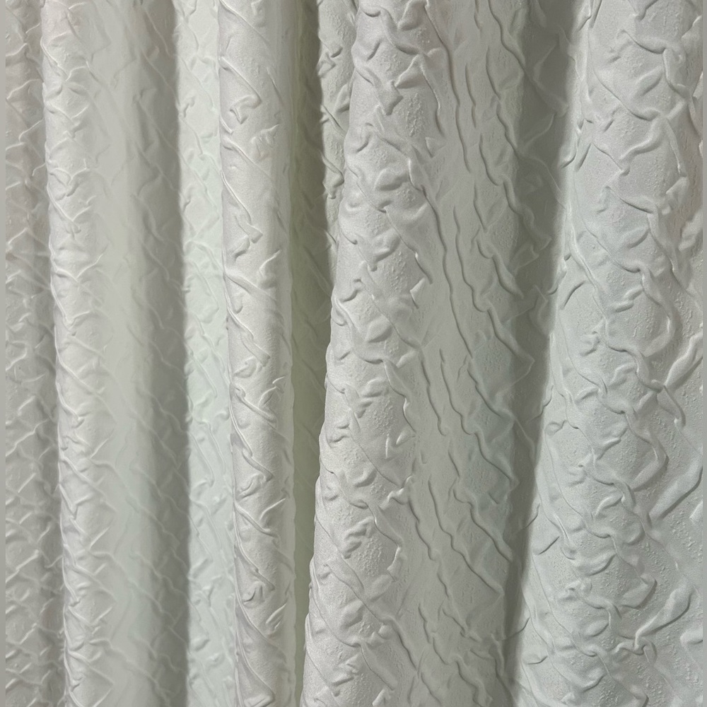 ~ 38”x71” Curtains Set of (2) white textured. Peri Home